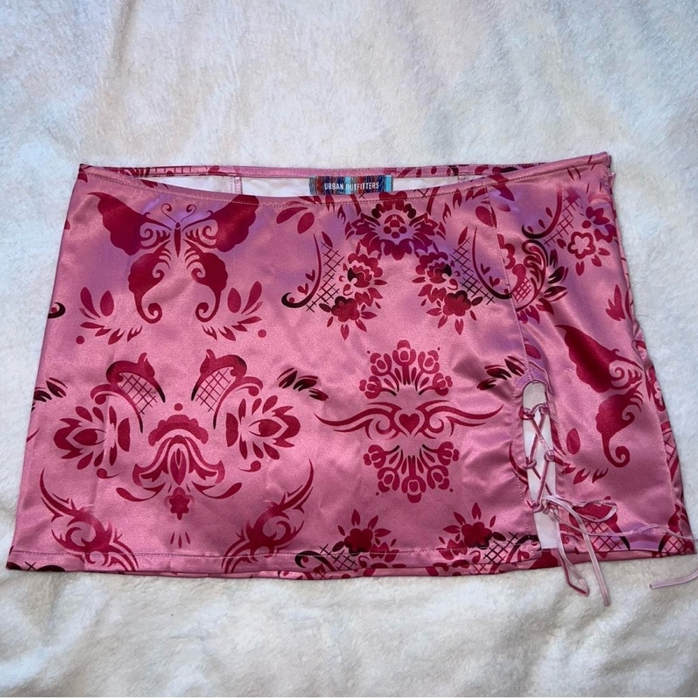 Urban Outfitters Pink Rose Skirt